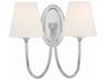 Juno 2-Light Polished Nickel Glass Wall Sconce