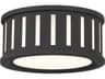 Kendal 2-Light Black Forged Drum Flush Mount