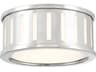 Kendal 2-Light Polished Nickel Drum Flush Mount