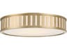 Kendal 4-Light Vibrant Gold Glass Drum Flush Mount