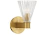 Lotus 1-Light Gold Wall Sconce