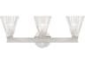 Lotus 3-Light Silver Vanity Light