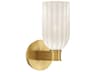 Lotus 1-Light Gold Wall Sconce