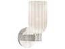 Lotus 1-Light Silver Wall Sconce