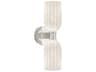 Lotus 2-Light Silver Wall Sconce