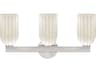Lotus 3-Light Silver Vanity Light