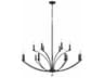 Mila 15-Light Black Crystal Candelabra Tiered Chandelier