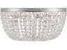 Nola 5-Light Polished Chrome Crystal Bowl Flush Mount