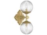 Orly 2-Light Gold Wall Sconce