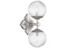 Orly 2-Light Silver Wall Sconce