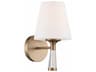 Ramsey 1-Light Vibrant Gold Glass Wall Sconce
