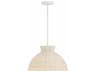 Reese 1-Light Matte White Dome Pendant