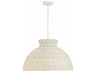 Reese 4-Light Matte White Dome Pendant