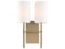 Veronica 2-Light Black Wall Sconce