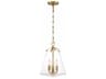 Voss 3-Light Luxe Gold Candelabra Chandelier