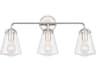 Voss 3-Light Polished Nickel Vanity Light