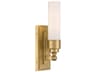 Wilcox 1-Light Aged Brass Wall Sconce