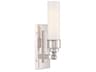 Wilcox 1-Light Polished Nickel Silver Wall Sconce
