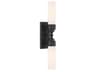 Wilcox 2-Light Matte Black Wall Sconce