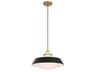 Xander 1-Light Black Pendant