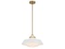 Xander 1-Light White Pendant