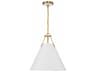 Xavier 3-Light Vibrant Gold White Pendant