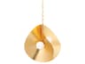 Peony 4-Light Gold Leaf Glass Globe Pendant