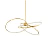 Alula 3-Light Vintage Brass LED Chandelier
