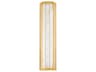 Leda 1-Light Vintage Brass Glass LED Wall Sconce