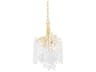 Genoa 5-Light Gold Leaf Glass Candelabra Chandelier