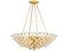 Vittoria 8-Light Gold Leaf Candelabra Chandelier