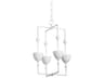 Antalya 4-Light Gesso White Geometric Pendant