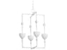 Antalya 4-Light Gesso White Geometric Pendant