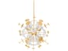 Gleason 9-Light Vintage Gold Leaf Sputnik Pendant