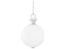 Haru 1-Light Burnished Nickel Glass Globe Pendant