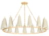 Tirana 15-Light Vintage Gold Leaf Chandelier