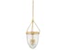 Angus 3-Light Vintage Brass Pendant