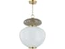 Syros 1-Light Vintage Brass Pendant