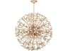 Corfu 10-Light Ivory Coco Off White Globe Sputnik Chandelier