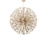 Corfu 16-Light Ivory Coco Off White Globe Sputnik Chandelier