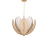 Costa Brava 10-Light Vintage Gold Leaf Chandelier