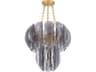 Anatase 5-Light Vintage Gold Leaf Tiered Chandelier