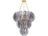 Anatase 10-Light Vintage Gold Leaf Tiered Chandelier