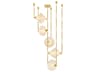 Solara 5-Light Vintage Polished Brass Pendant