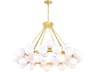 Arya 45-Light Satin Gold Globe Chandelier