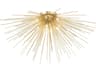 Savannah 8-Light Gold Leaf Sputnik Flush Mount