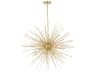 Savannah 9 Light Chandelier in Gold Leaf Finish