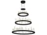 Juliette Black Round Tiered Pendant