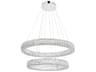 Madeline Chrome Round Tiered Pendant