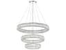 Madeline LED Chandelier 3-Ring Chrome Crystal